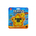Elektronická hra Tetris v tvare hviezdy - žltá